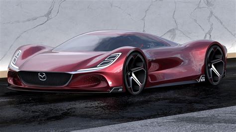 mazda unveils   rx  vision longtail supercar concept