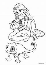 Coloring Pages Tangled Pascal Kids Printable Cool2bkids sketch template