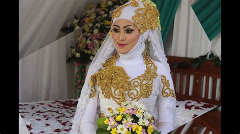 tutorial hijab kebaya pengantin muslim modern  youtube