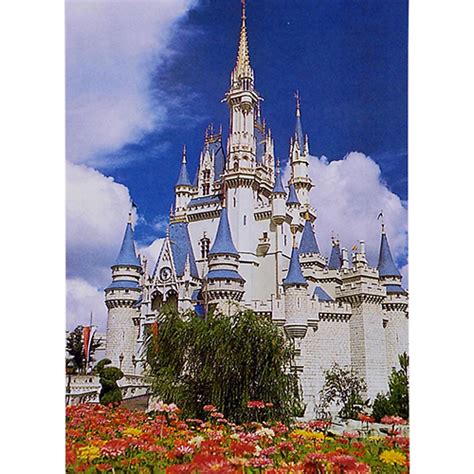 disney postcard magic kingdom cinderella castle daytime