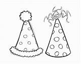 Party Sheet Hats sketch template