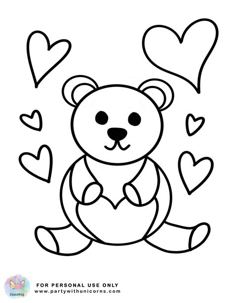 valentine coloring pages  printable