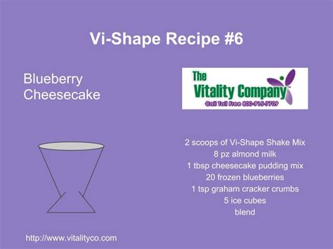Vi Shape Recipe 6 Shake Recipes Frozen Blueberries Blueberry Cheesecake