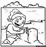 Coloring Pages Sandcastle Thecolor Summer Popular Most sketch template