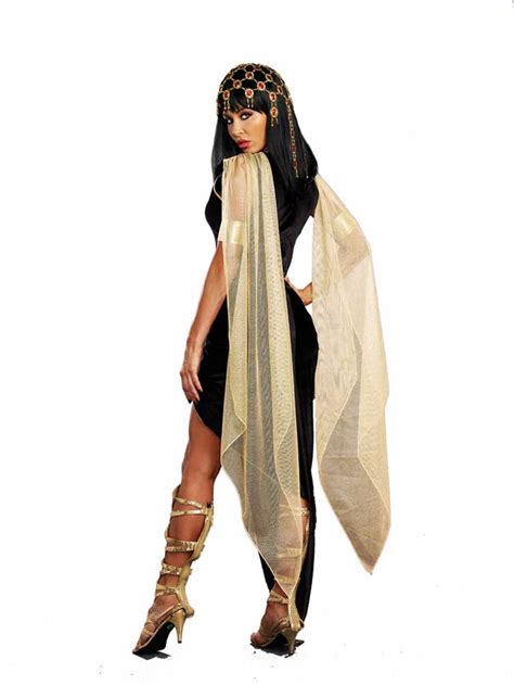 Sexy Cleopatra Pharaoh Queen Dress Outfit Egyptian Roman Costume Adult