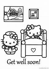 Soon Well Coloring Pages Coloring4free Kitty Hello Related Posts sketch template