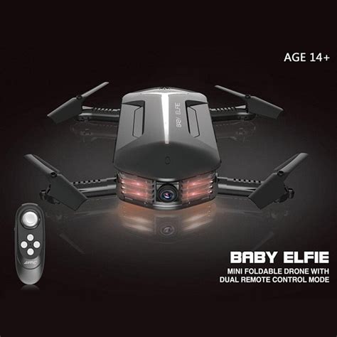 jjrc  mini baby elfie wifi fpv foldable drone  hd p camera rc quadcopter rtf black