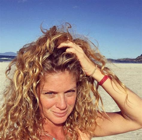 Rachel Hunter 47 Writhes In Sand In Sultry Two Piece Tease Daily Star