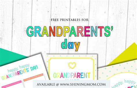 fun  sweet grandparents day  printables