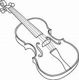 Geige Instrumente Ausmalen sketch template