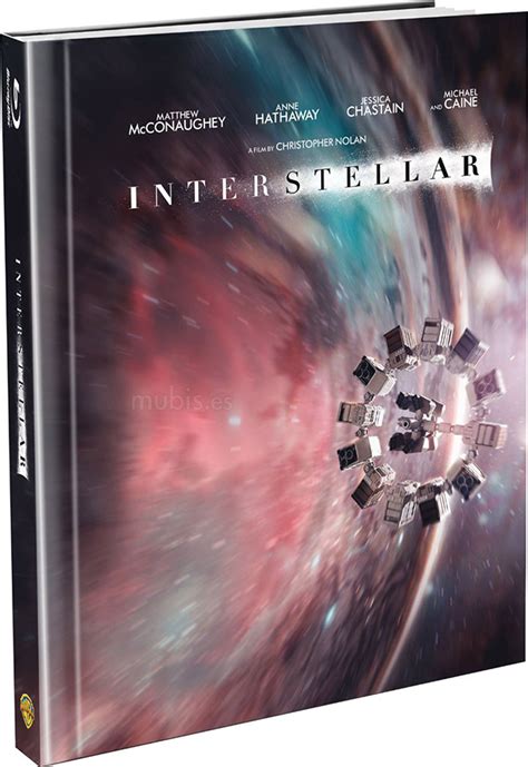 carátula de interstellar edición libro blu ray