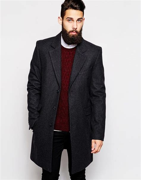 asoswoolovercoat mens winter coat winter jackets mens fahsion asos hipster beard wool