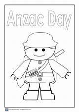 Anzac Colouring Coloring Poppy Printables Kids Pages Printable Crafts Craft Australia Veterans Flag Soldiers Teachezy sketch template
