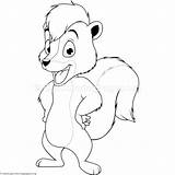 Skunk Outline Drawing Getdrawings Coloring Pages sketch template