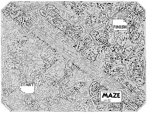 printable difficult mazes