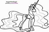 Celestia Prinzessin Ausmalbilder Moon Mewarnai Nightmare Getdrawings Teamcolors Ponies sketch template