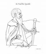 Apostle Colouring sketch template