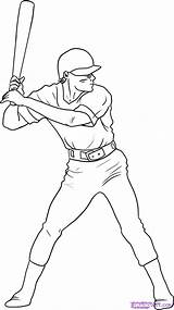Coloring Players Pitcher Pitching Everfreecoloring Indians Batter Azcoloring sketch template