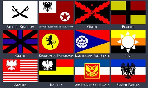 fictional country flags rvexillology