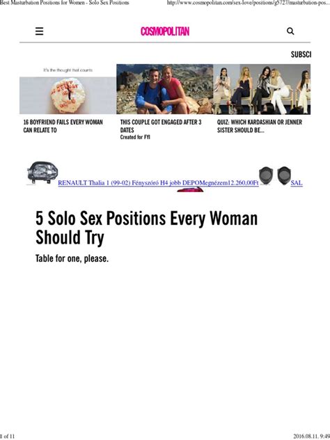 Best Masturbation Positions For Women Solo Sex Positions Pdf Sex