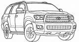 Coloring Toyota Pages Land Cruiser Color Cars Print Coloringtop sketch template
