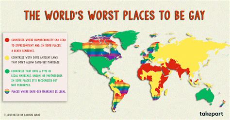 Coming Out Journal The World’s Worst Places To Be Gay Via