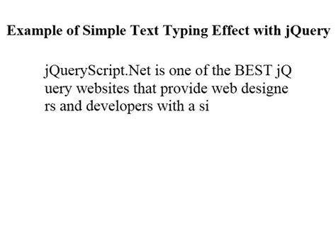 simple text typing effect  jquery  jquery plugins