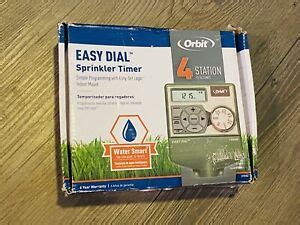 orbit   station easy dial indoor sprinkler timer  box  ebay
