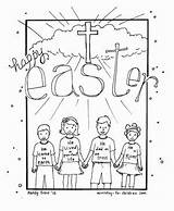 Easter Coloring Happy Pages Sunday Children Sheet School John Lesson Religious Kids Christian Printable Ministry Church Preschool Printables Pdf Miracles sketch template