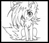 Fox Anime Drawing Cute Drawings Getdrawings Paintingvalley Amino sketch template