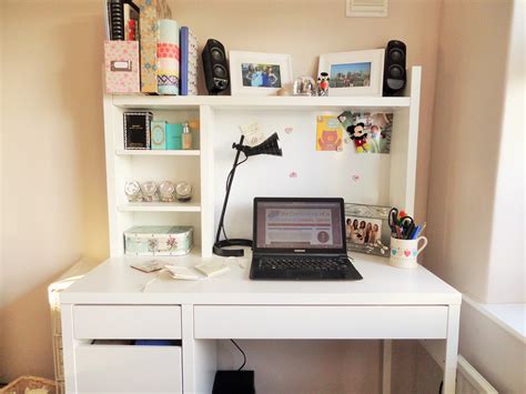 white ikea micke desk   perfect workspace   creative