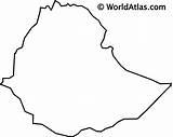 Ethiopia Worldatlas sketch template