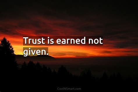 quote trust  earned   coolnsmart
