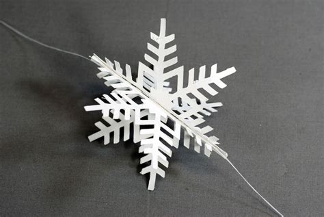 How To Make 3d Paper Snowflake Ornaments