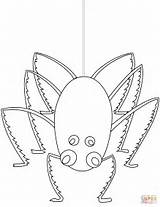 Spider Coloring Pages Spiders Trapdoor Template sketch template
