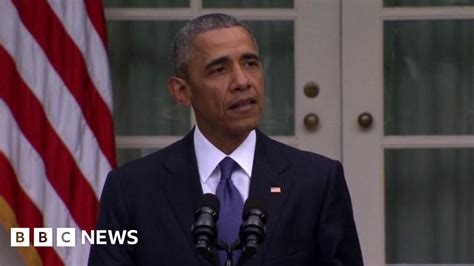 President Obama Welcomes Gay Marriage Ruling Bbc News