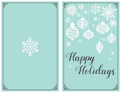 holiday card template  printable printable templates