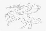 Wolf Pngitem Wolves Winged sketch template
