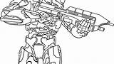 Spartan Coloring Pages Halo Getcolorings sketch template