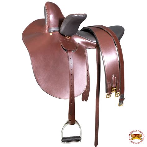 hs english side saddle horse riding tack brown leather hilason walmartcom