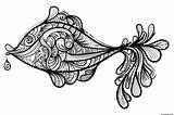 Poisson Adulte Japonais Einfarbige Fische Vissen Butterfly Vektor Totem Tattoo Divertir Inked Colorions Monokrom Fisk Imprimé Jecolorie sketch template
