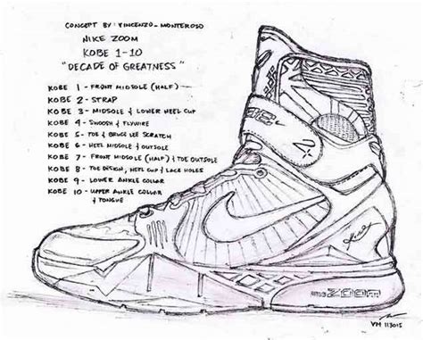 kobe shoe coloring pages