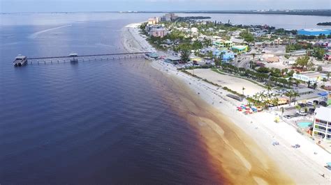 drone video shows brown water  fort myers beach youtube