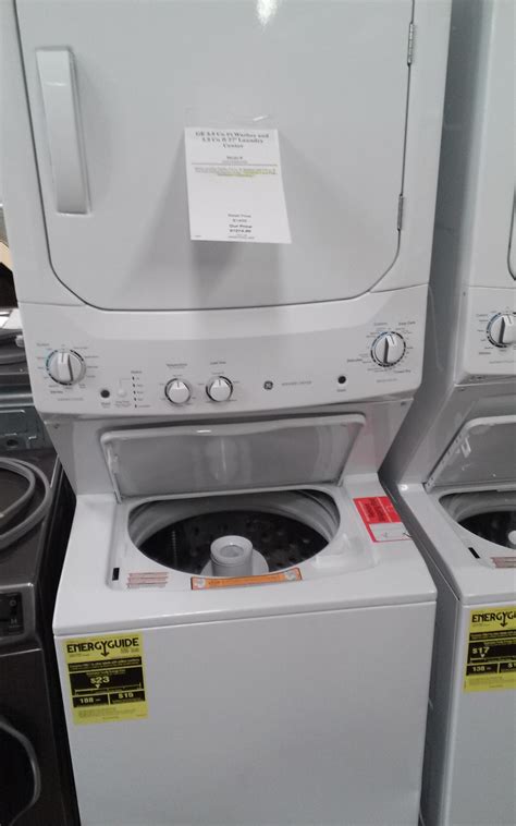 ge  cu ft washer   cu ft  laundry center gude