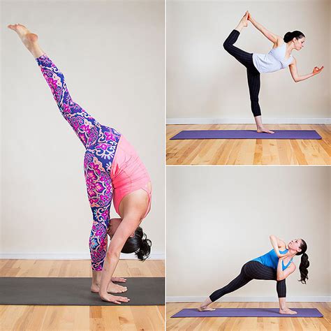 most common yoga poses pictures popsugar fitness