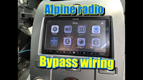 alpine radio parking brake bypass wiring diy youtube
