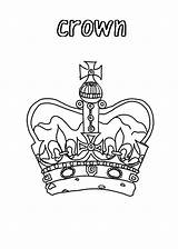 Crown Coloring Kingdom United Pages Netart Drawing Queens England Painting Color Getdrawings sketch template