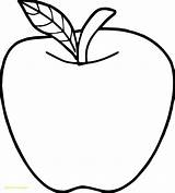 Apple Coloring Clipart Pages Printable Clipground Cliparts sketch template