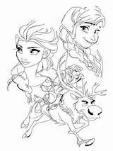 Elsa Frozen Anna Kristoff Coloring Pages Drawing Sven Disney Color Sheets Deviantart Sketch Printable Girls Colouring Drawings Easter Getcolorings Getdrawings sketch template