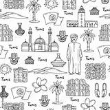 Hand Tunis Pattern Vector Seamless Isolated Drawn Symbols Contents Comp Similar Search sketch template
